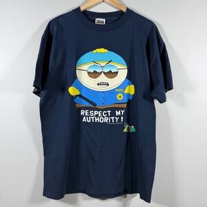 Tultex Vintage South Park Eric Cartman Shirt Navy Blue Size XL